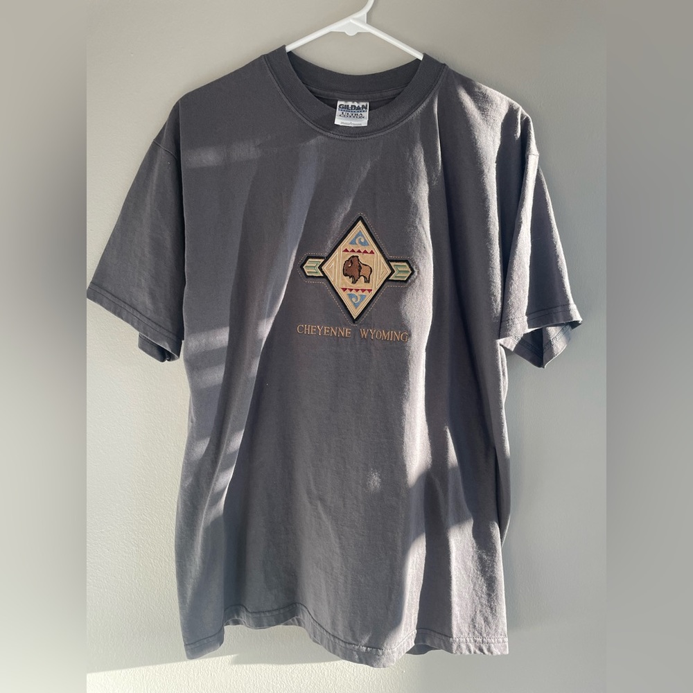 Cheyenne Wyoming Embroidered T-Shirt